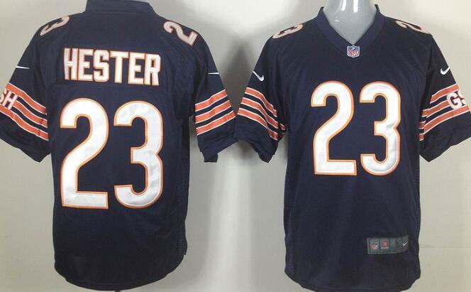 Nike game jerseys Chicago Bears 23 Devin Hester blue jerseys