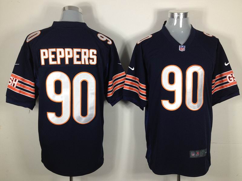 Nike game jerseys Chicago Bears PEPPERS 90 blue jerseys