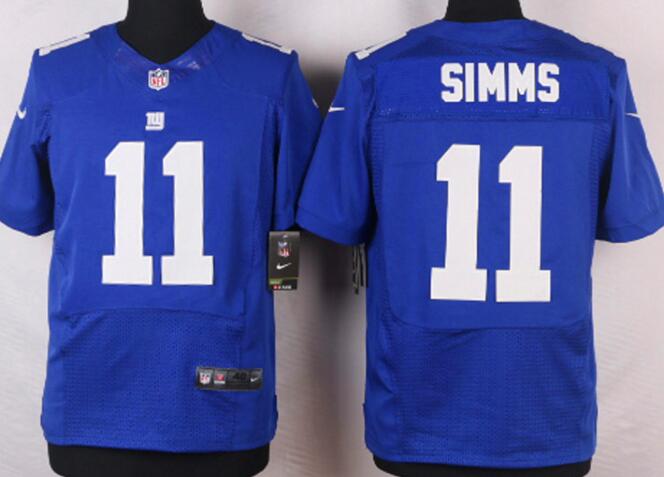 Nike new York Giants 11 Phil Simms elite blue nfl Jersey