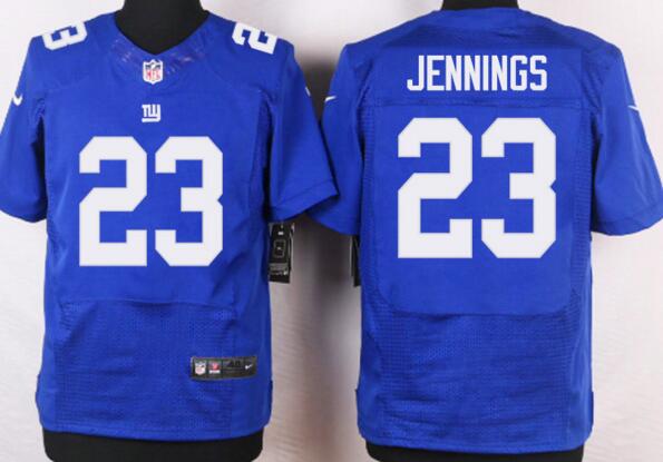 Nike new York Giants 23 Rashard Jennings men elite blue nfl football Jersey