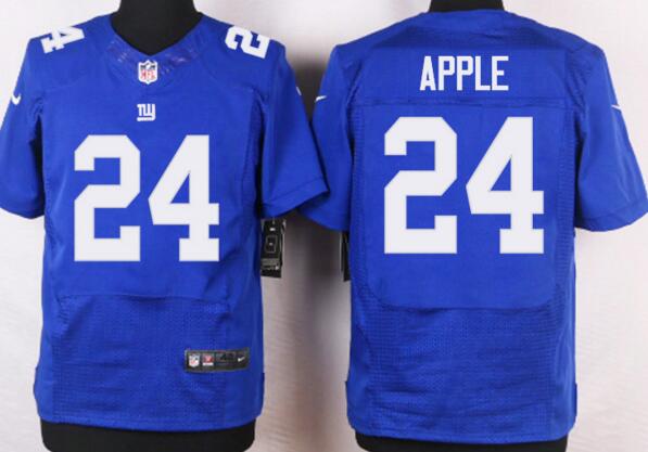 Nike new York Giants 24 Eli Apple men elite blue nfl football Jersey