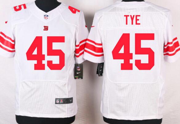 Nike new York Giants 45 Will Tye men white elite nfl football Jersey