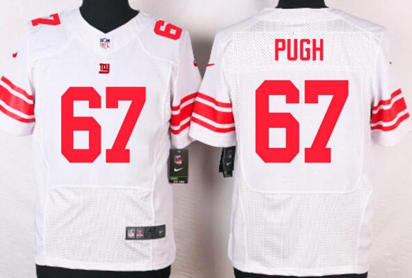 Nike new York Giants 67 Justin Pugh elite men white nfl football Jersey