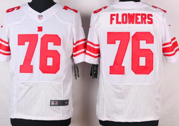 Nike new York Giants 76 Ereck Flowers elite men white nfl football Jersey