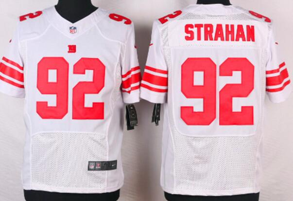 Nike new York Giants 92 Michael Strahan elite white nfl Jersey