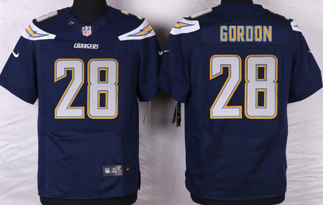 Nike san diego chargers 28 Melvin Gordon elite blue NFL jerseys