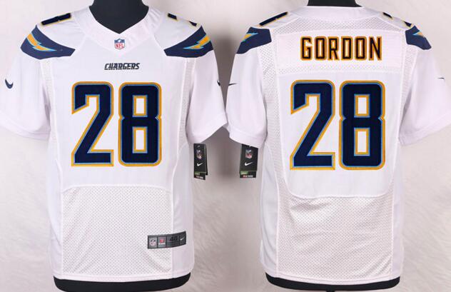 Nike san diego chargers 28 Melvin Gordon elite white NFL jerseys