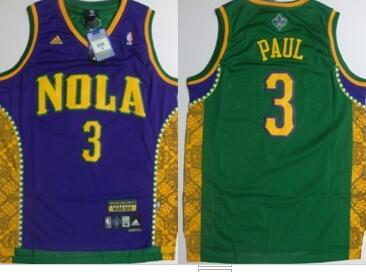 Nola #3 Paul Green With Purple NCAA Throwback Basketball Jersey