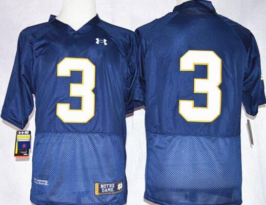 Norte Dame Fighting Irish 3 Joe Montana blue men College ncaa Football Jerseys