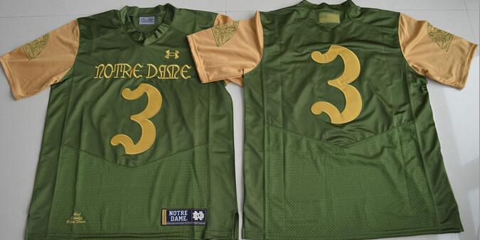 Norte Dame Fighting Irish 3 Joe Montana green men College ncaa Football Jerseys