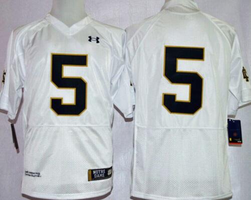 Norte Dame Fighting Irish 5 Everett Golson white men College ncaa Football Jerseys