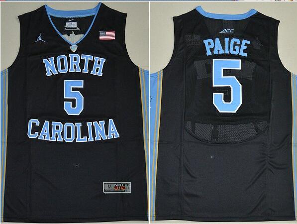 North Carolina Tar Heels Marcus Paige 5 College Basketball Jersey - Black