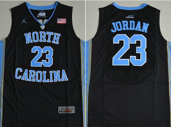 North Carolina Tar Heels Michael Jordan 23 College Basketball Jersey - Black