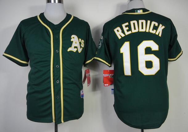 Oakland Athletics 16 Josh Reddick Green men MLB baseball Jersey