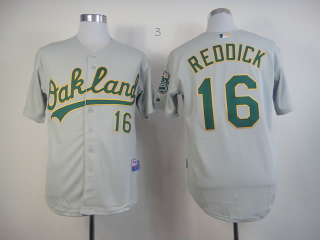 Oakland Athletics 16 Josh Reddick Grey men MLB baseball Jerseys