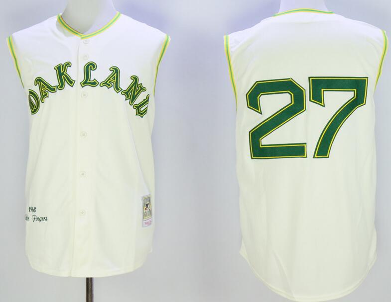 Oakland Athletics 27 HUNTER white baseball mlb jerseys