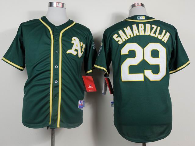 Oakland Athletics 29 SJeff Samardzija  green mlb jerseys