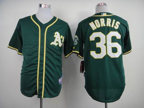 Oakland Athletics 36 Derek Norris Green baseball jerseys