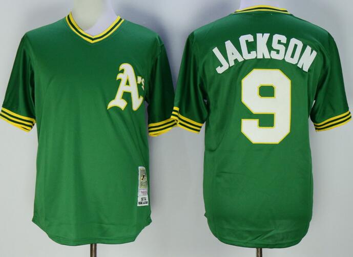 Oakland Athletics 9 JACKSON green mlb jerseys