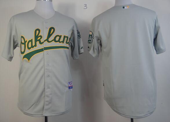 Oakland Athletics Blank Grey MLB Jerseys