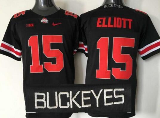 Ohio State Buckeyes 15 Ezekiel Elliott Black red men College ncaa Football Jerseys Ohio State Buckeyes 15 Ezekiel Elliott Black red men College ncaa Football Jerseys