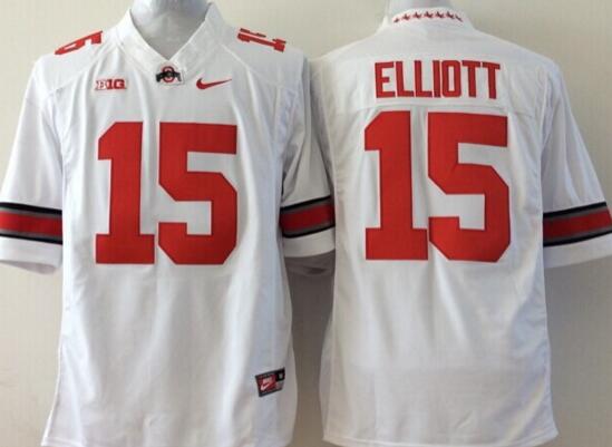 Ohio State Buckeyes 15 Ezekiel Elliott white red men College ncaa Football limited Jerseys Ohio State Buckeyes 15 Ezekiel Elliott white red men College ncaa Football limited Jerseys