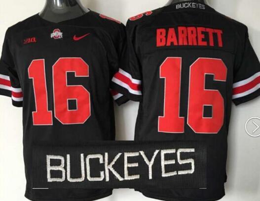 Ohio State Buckeyes 16 16 J.T Barrett black red men College ncaa Football limited Jerseys