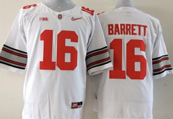 Ohio State Buckeyes 16 16 J.T Barrett white men College ncaa Football Jerseys