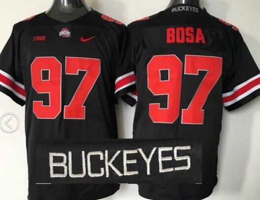 Ohio State Buckeyes 97 Joey Bosa Black red men College ncaa Football Jerseys