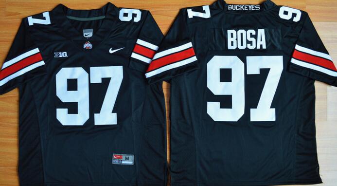 Ohio State Buckeyes Black white men College ncaa Football Jersey