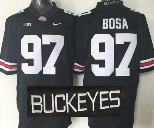 Ohio State Buckeyes Black white men College ncaa Football Jerseys
