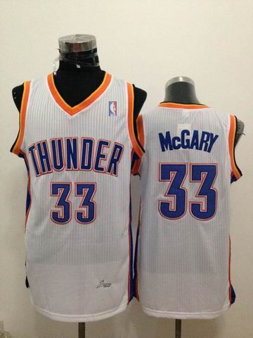 Oklahoma City Thunder 33 Mitch McGary white Adidas men nba basketball jerseys