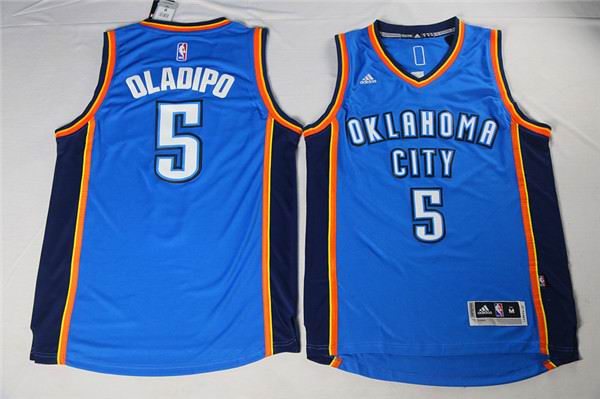 Oklahoma City Thunder 5 Victor Oladipo blue Adidas men nba basketball jerseys