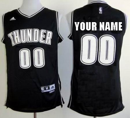 Oklahoma City Thunder Russell Westbrook Black NBA custom Jersey