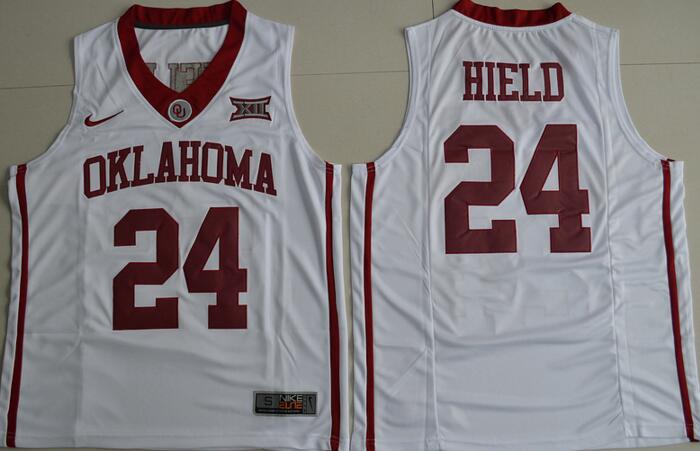 Oklahoma Sooners 24 Buddy Hield White men NCAA college Football Jerseys