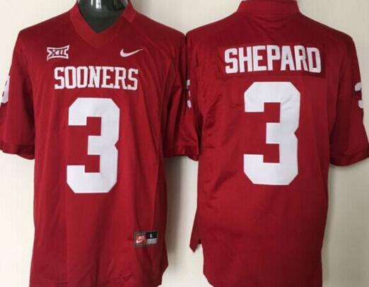Oklahoma Sooners 3 Sterling Shepard red men NCAA college Football Jerseys