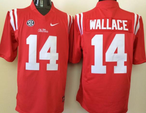 Ole Miss Rebels 14 Bo Wallace red men College ncaa Football Jerseys