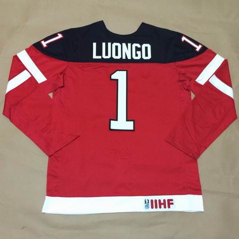 Olympic CA. 1 Roberto Luongo red 100th Anniversary Stitched men nhl hockey jerseys 20016