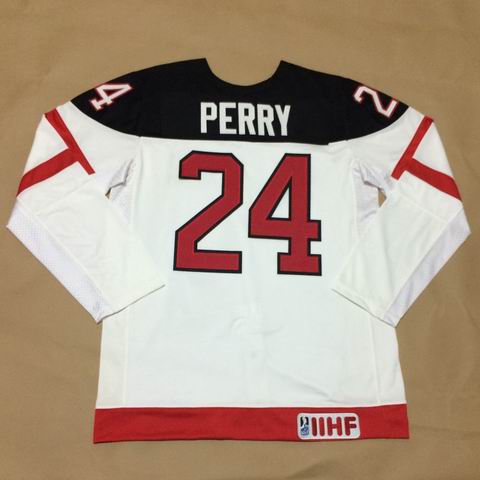 Olympic CA. 24 Corey Perry 100th Anniversary Stitched white men nhl hockey jerseys