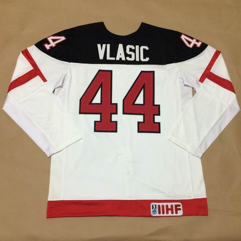 Olympic CA. 44 Marc-Edouard Vlasic 100th Anniversary Stitched men nhl hockey jerseys