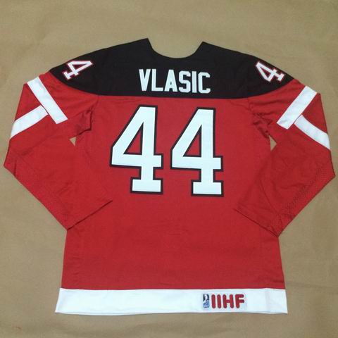 Olympic CA. 44 Marc-Edouard Vlasic 100th Anniversary Stitched red men nhl hockey jerseys