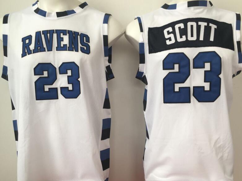 One Tree Hill Ravens 23 Lucas Scott White men Basketball college ncaa jersys