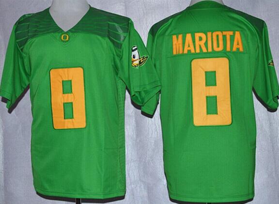 Oregon Ducks 8 Marcus Mariota green men College ncaa Football Jersey