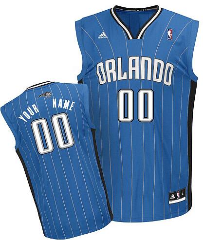 Orlando Magic  blue adidas Road Jersey custom any name number