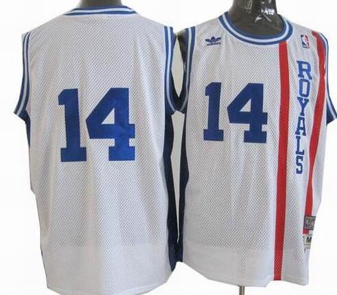 Oscar Robertson White Throwback Swingman #14 Cincinnati Royals NCAA Basket Jerseys