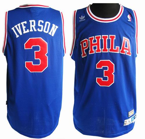 Philadelphia 76ERS 3 Allen Iverson Adidas men nba basketball jerseys