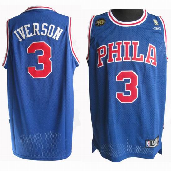 Philadelphia 76ERS 3 Allen Iverson Soul Swingman Road Adidas men nba basketball jerseys