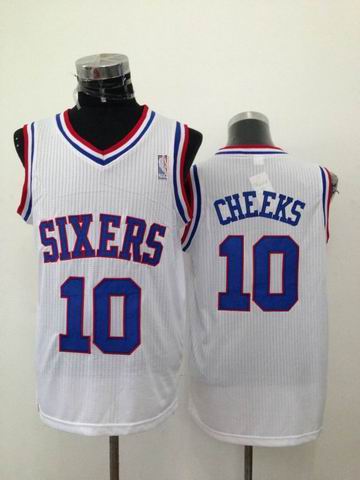 Philadelphia 76ers 10 Maurice Cheeks  white Adidas men nba basketball jerseys