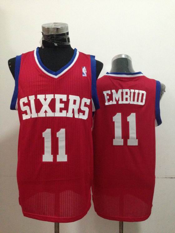 Philadelphia 76ers 11 Joel Embiid red Adidas men nba basketball jerseys