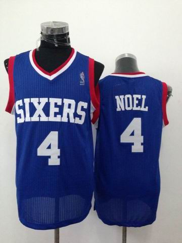 Philadelphia 76ers 4 Nerlens Noel  blue  Adidas men nba basketball jerseys